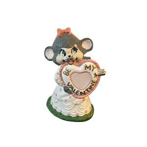 Vintage Valentines Day Mouse Ceramic Mold Girl